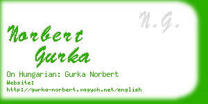 norbert gurka business card
